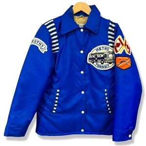 Vintage 1960s / 1970s Halifax Metro Transit Jacket With Patches